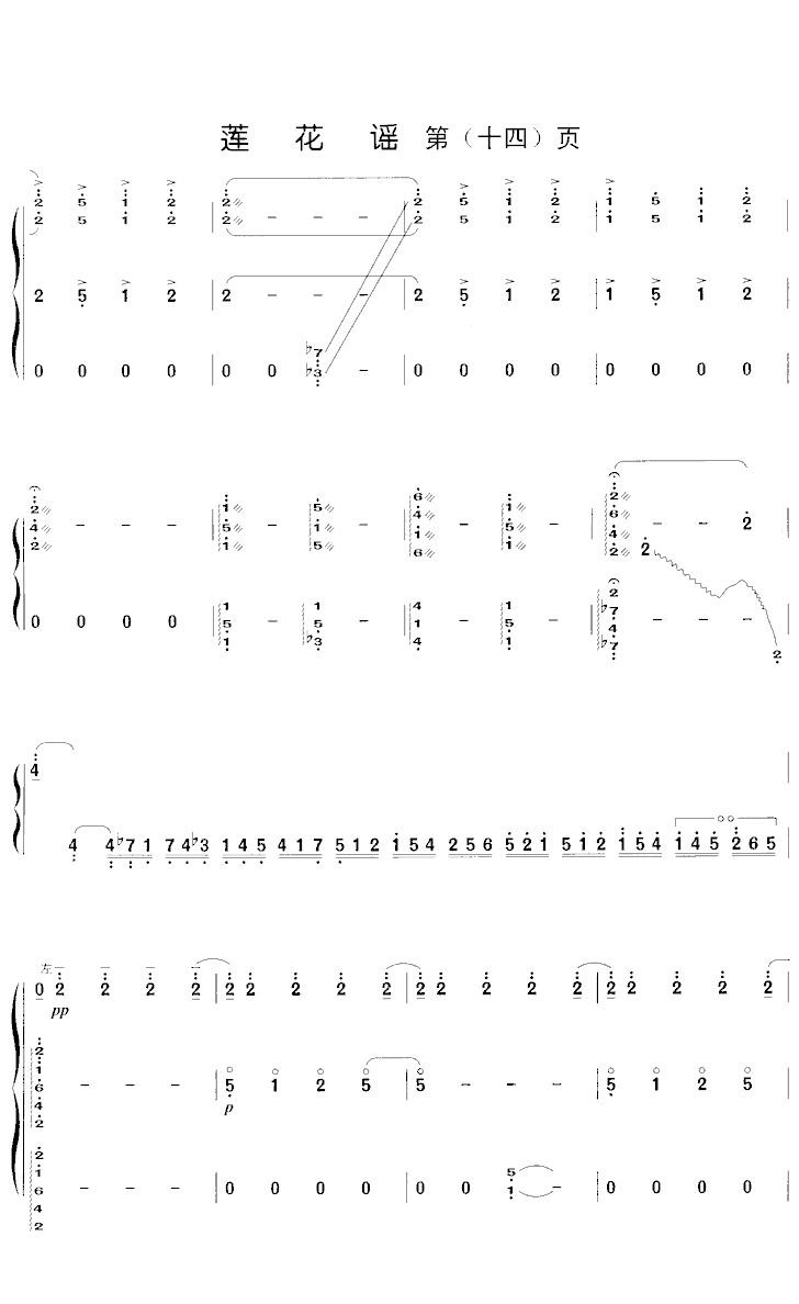 莲花谣 - 艺术古筝曲谱 - 古筝曲谱 - 中国古筝商城