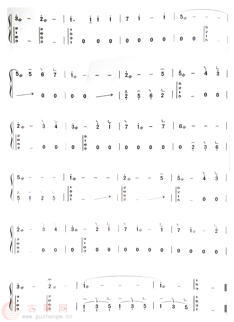 初学者流行古筝曲谱_初学者古筝曲谱(2)